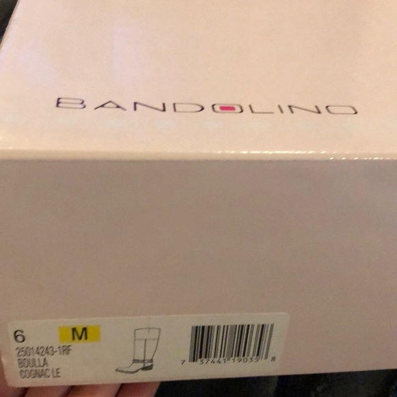 π’NWT 6 Bandolino Tall Cognac Boots - Picture 9 of 9